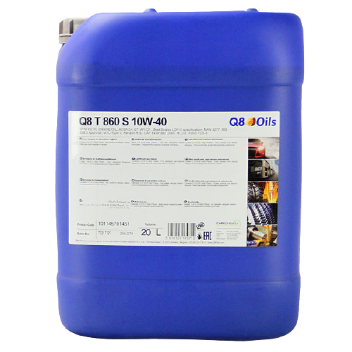 Моторное масло Q8 T 860 S 10W-40, 20л